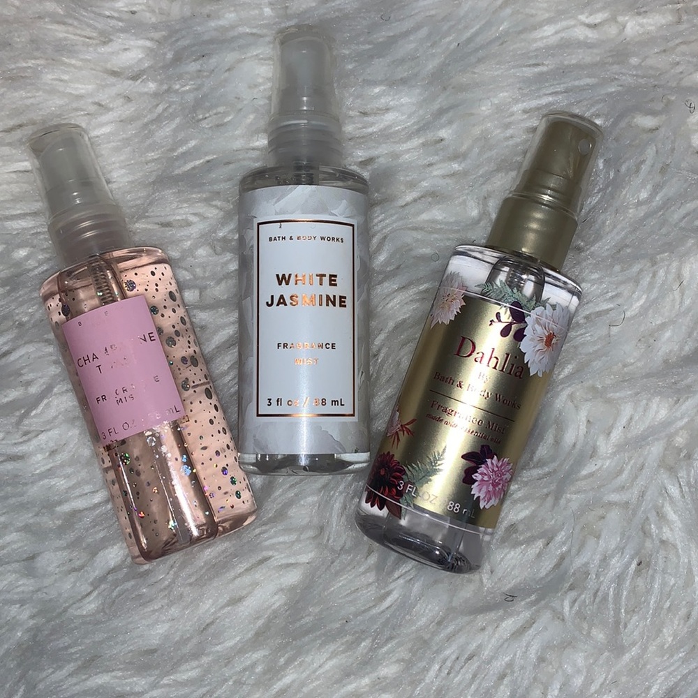 Bath and Body Works fragrance mist minis